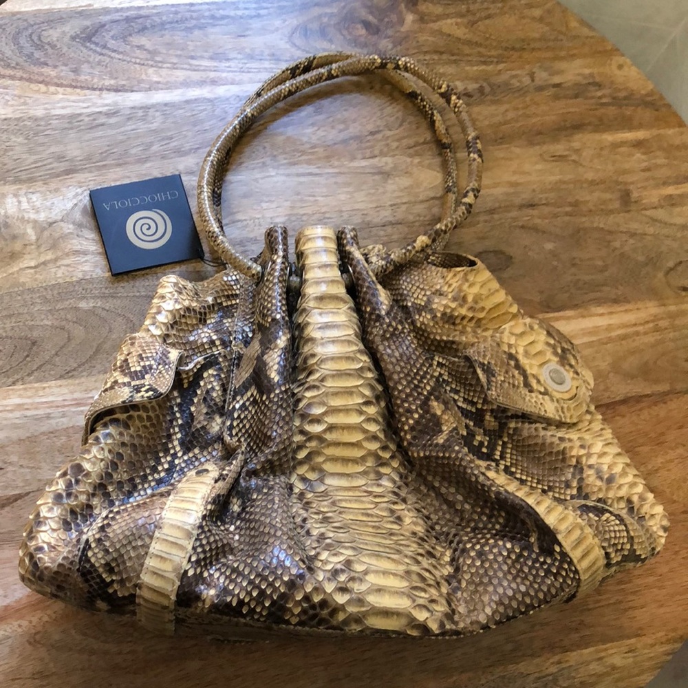 Chiocciola python bag
